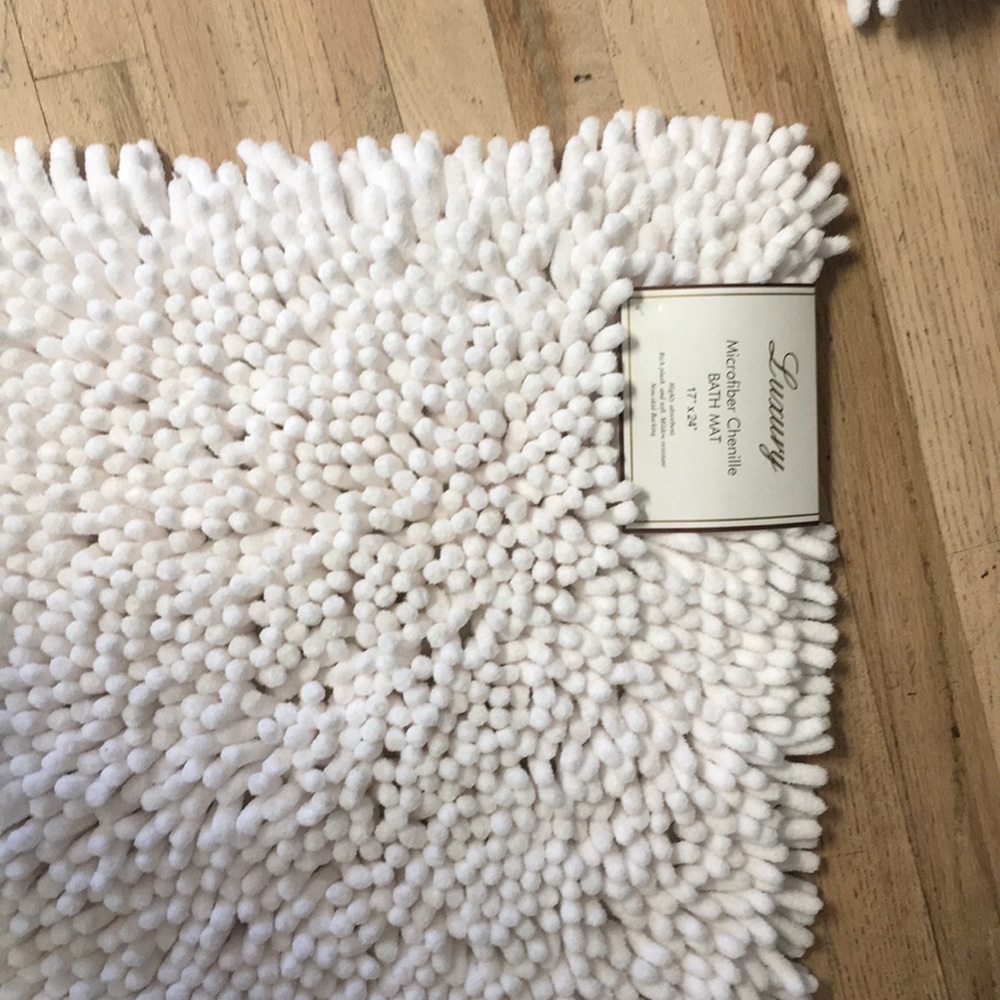 Luxury chenille Bathroom rug